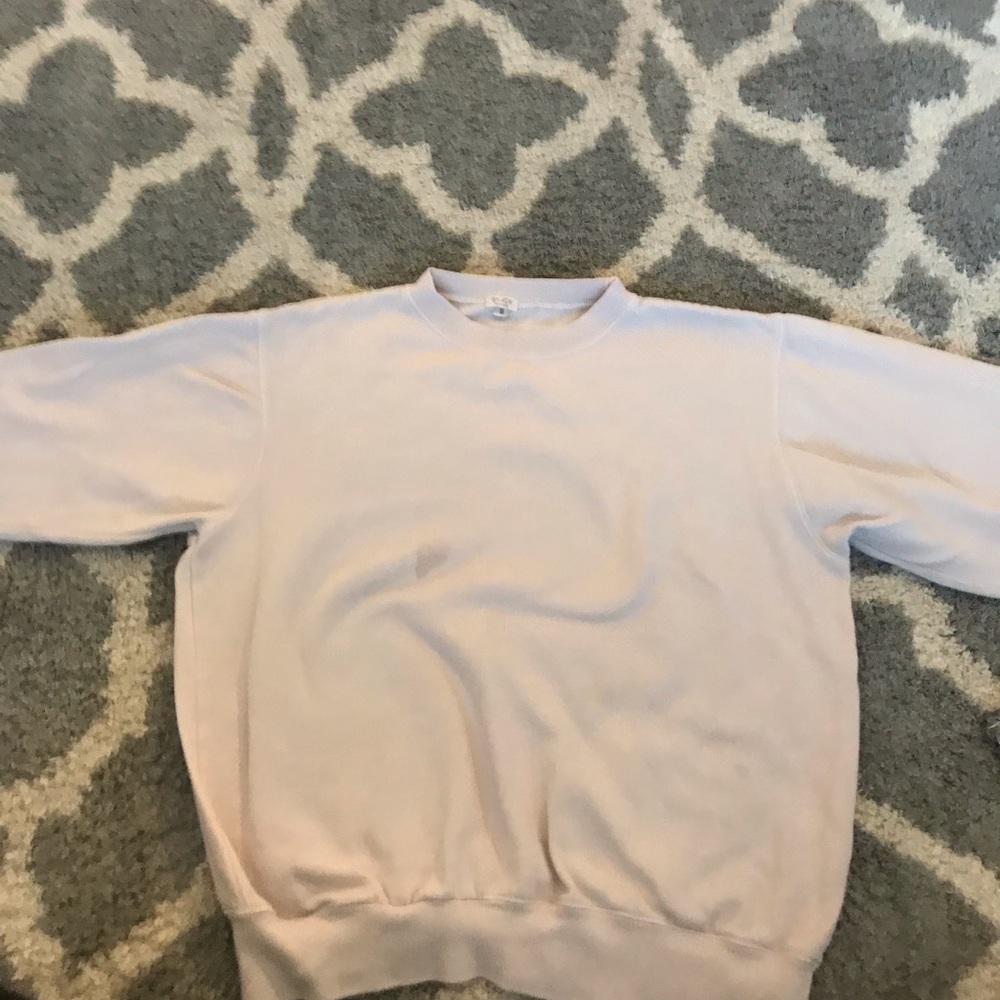 John Gault/Brandy Melville light pink crew sweater